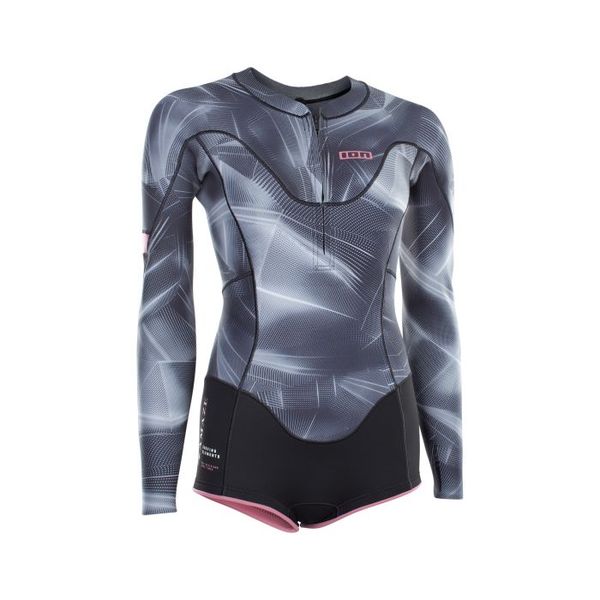 altra - ION Wetsuits Amaze Hot Shorty LS 1.5 FZ DL - 48213-4552 - 38/M laser black