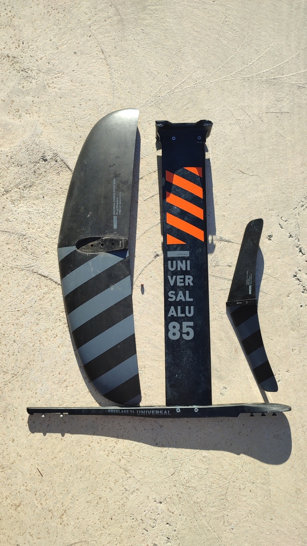 Rrd International - Wing foil set completo RRD Universal 1750 + Fusoliera 76 + Mast 85 Alu