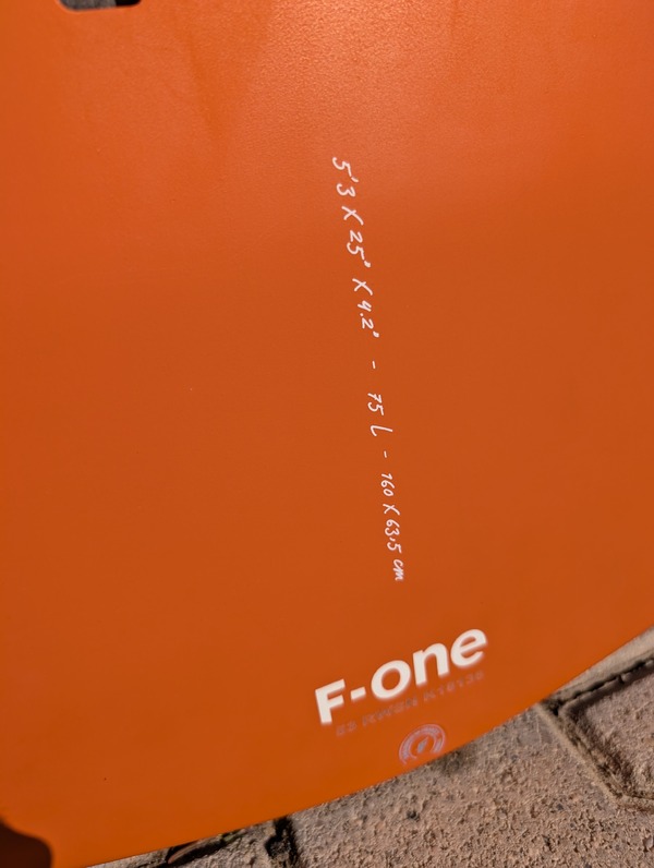 F-One - Rocket Wing ASC 5'3 75L