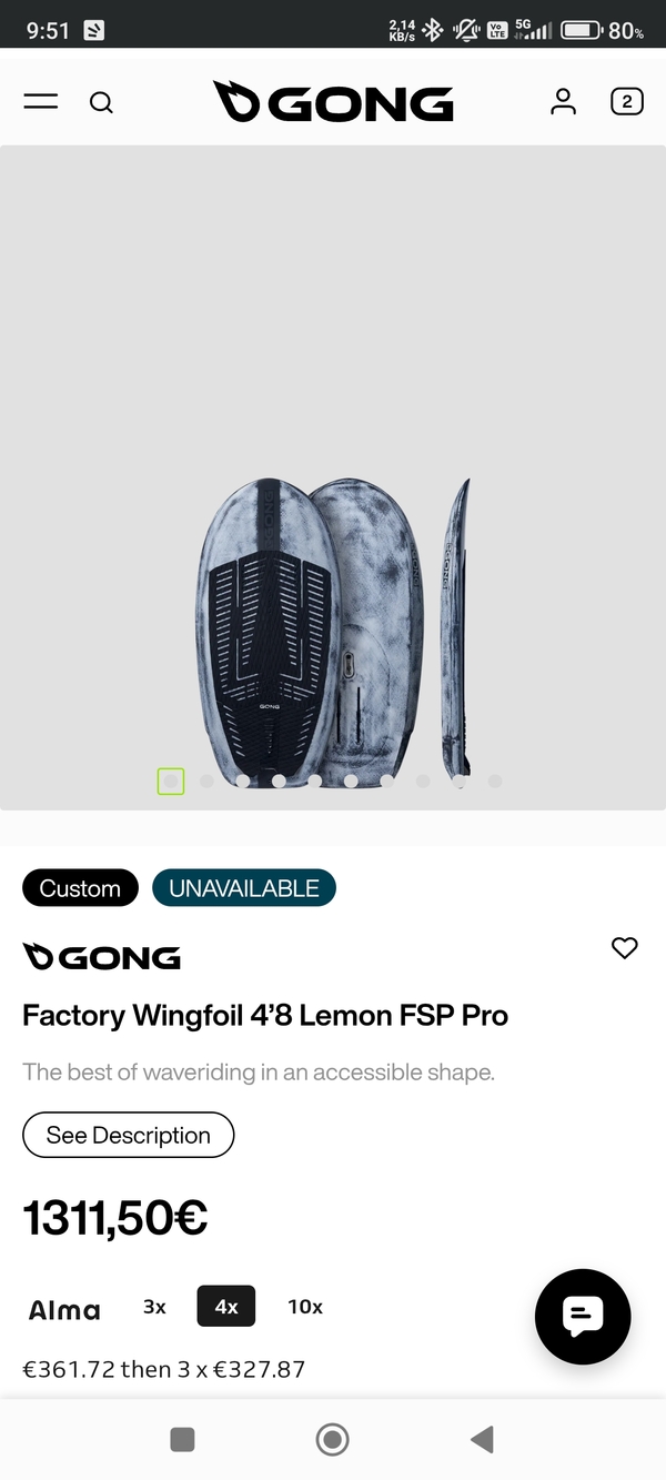 Gong - Gong LEMON CUSTOM 70LT