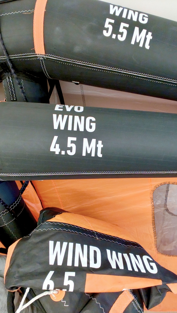 Rrd International - Set 3 Vele RRD Evo Wing 4.5 5.5 e 6.5 mq rarissimo